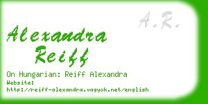 alexandra reiff business card